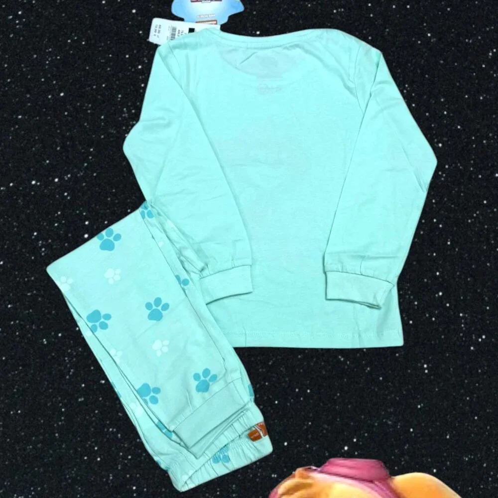 Paw Patrol Skye’s Starry Snooze Pajama Set 4T Turquoise NWT Soft Cotton
